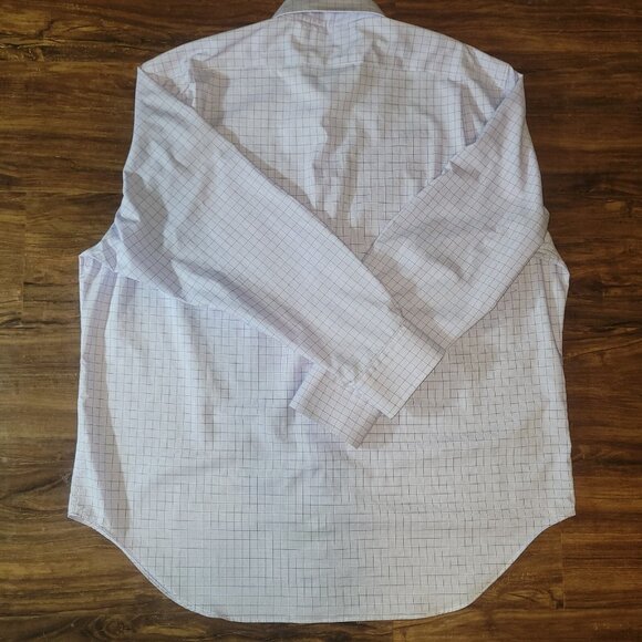 Lauren Ralph Lauren Dress Shirt Mens Classic Fit 18 34/36 LS Light Blue Non-Iron - Picture 14 of 16